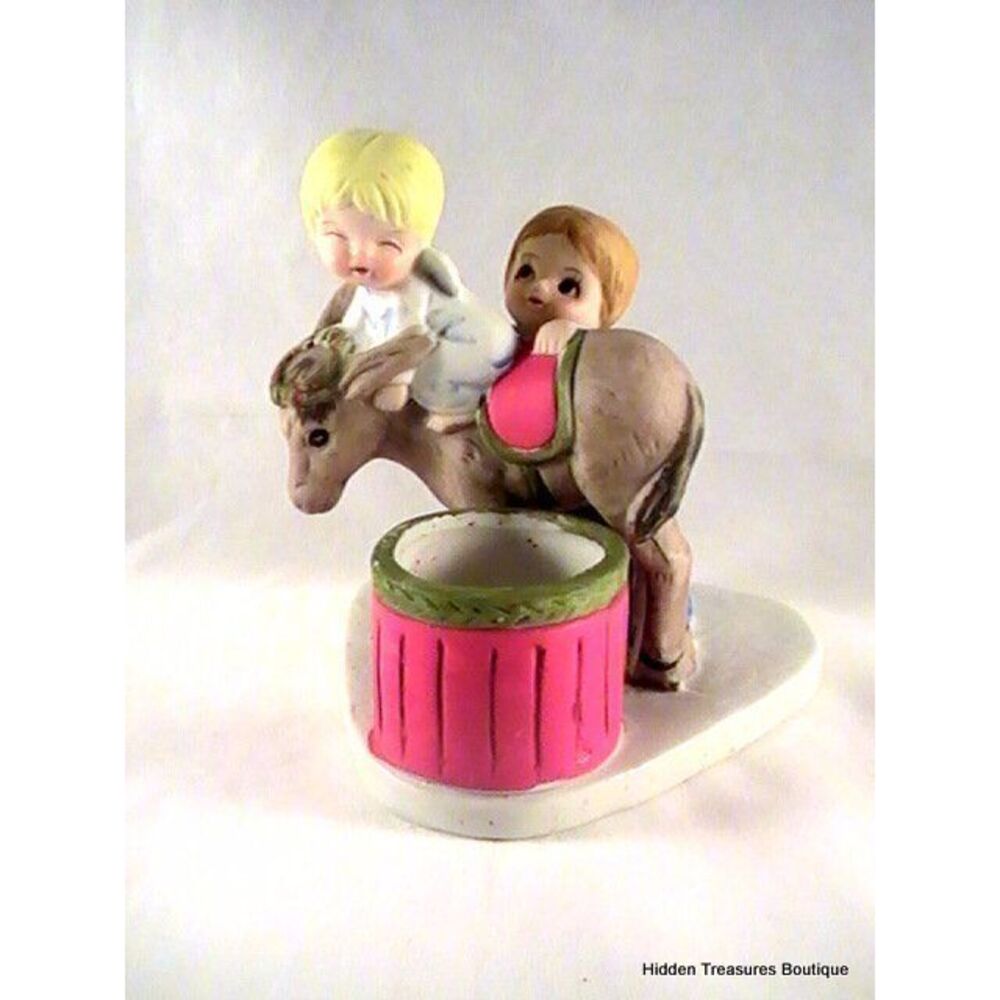 Jasco Luvkin Friends Angel‎ on a Mule Figurine